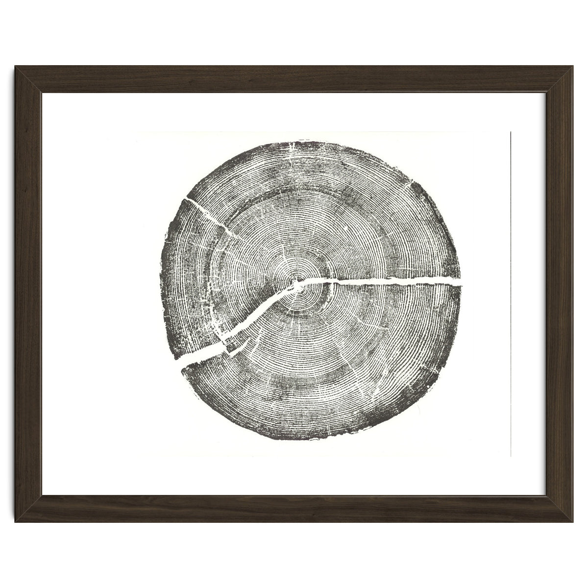Rock Canyon, Tree Ring Print, Woodblock