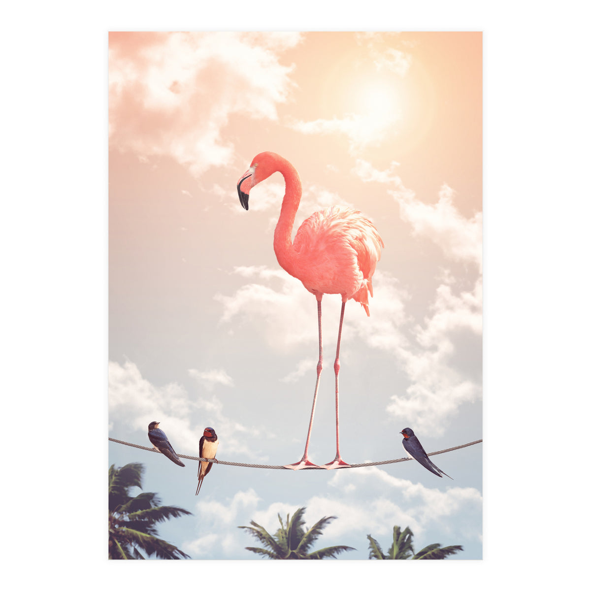 Flamingo & Friends (Print Only)