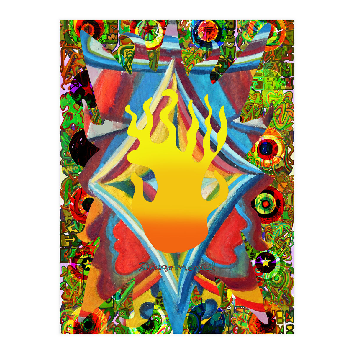 Fuego Y Graffiti 13 (Print Only)