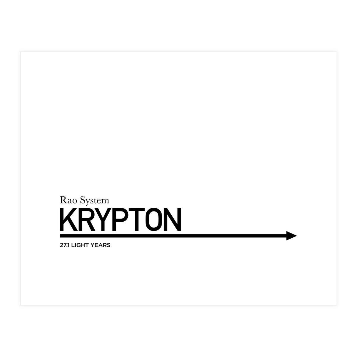 TO KRYPTON (Print Only)