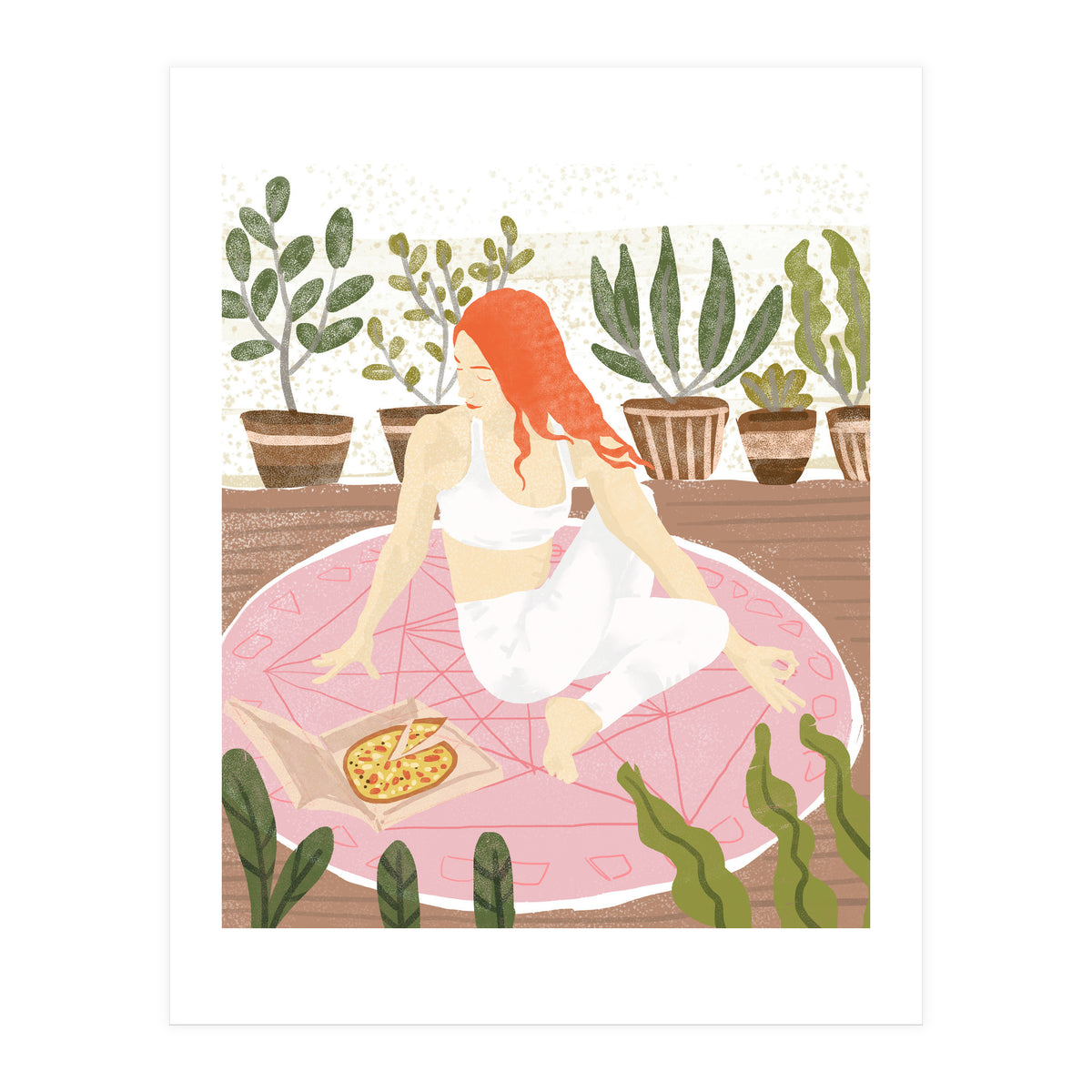 Yoga + Pizza (Print Only)