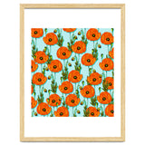Peoni Garden | Boho Floral Meadow | Vintage Botanical Graphic Design thumbnail