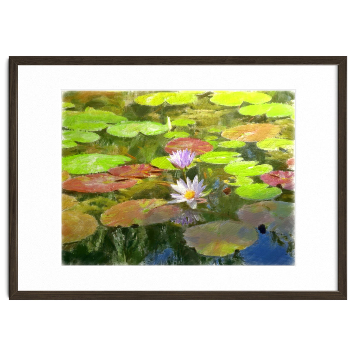 Floating in the water