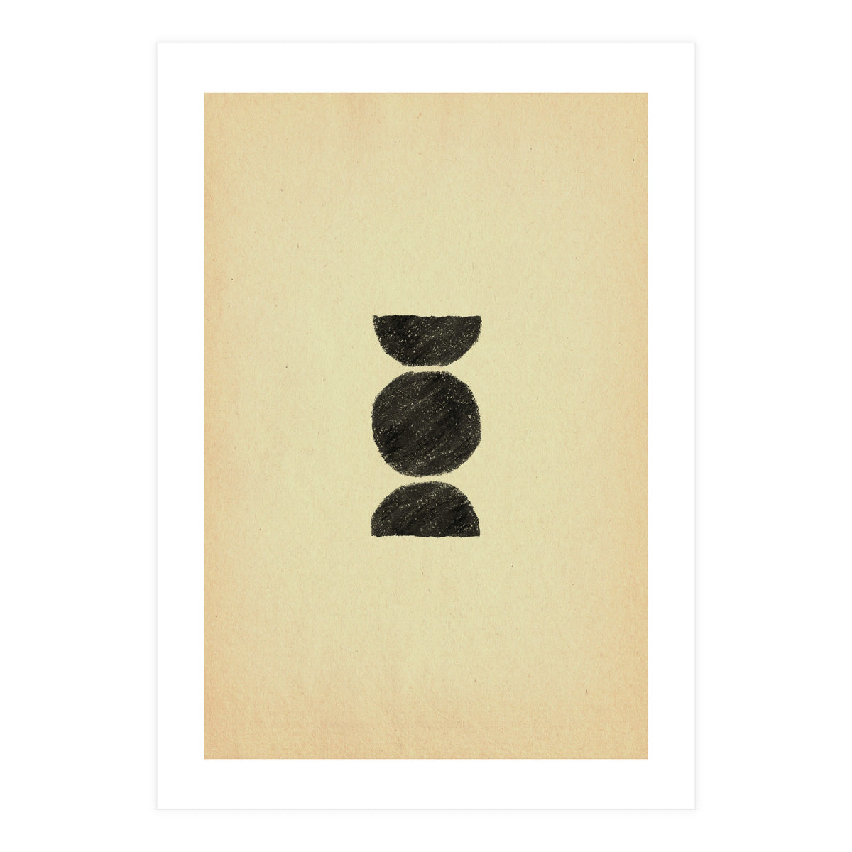 Abstract mid-century modern shapes (Print Only)