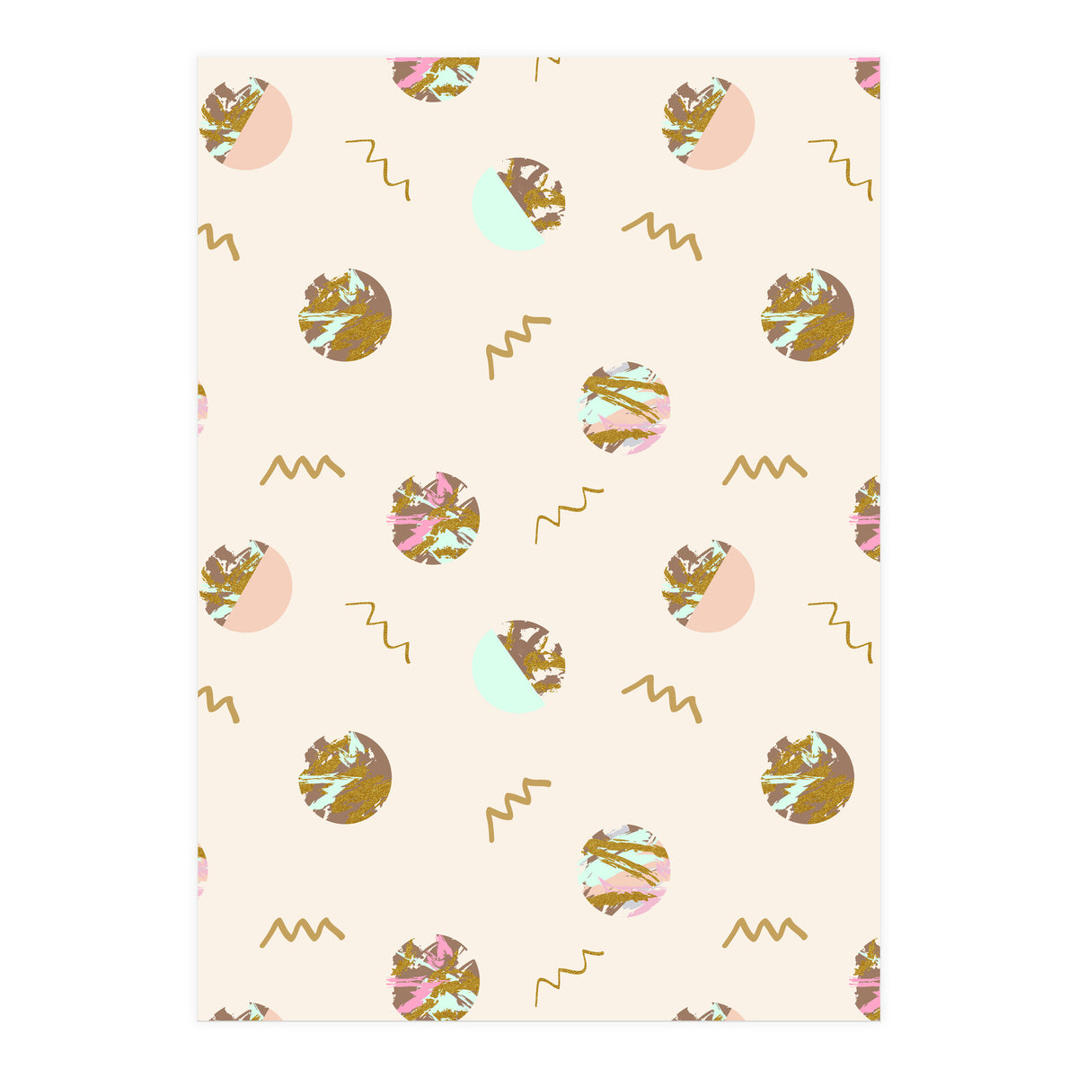 Abstract geometric vector painting (Print Only)