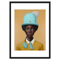 Girl in Hat Portrait Painting