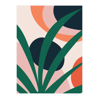 Abstract Mid Century Modern Scandinavian Leaf (Print Only)