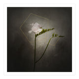 Graceful flower - Freesia | vintage style gold  (Print Only) thumbnail