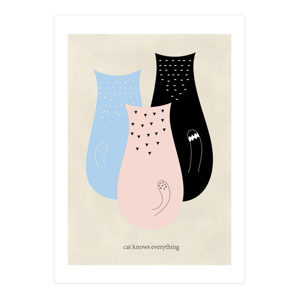 cat knows everything (Print Only)