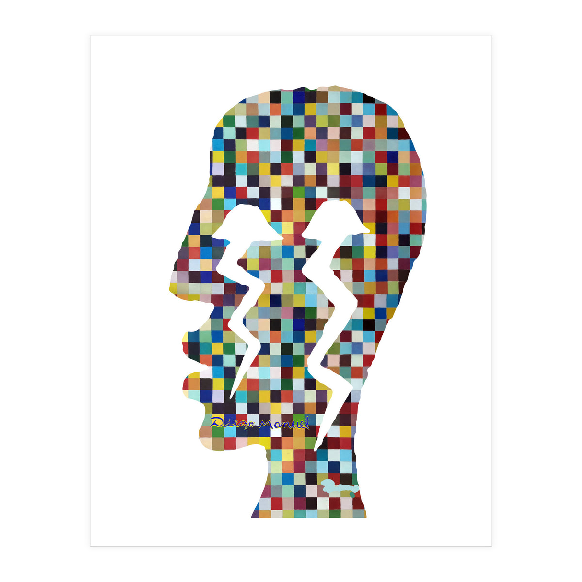 Perfil Con Rayos 11  (Print Only)