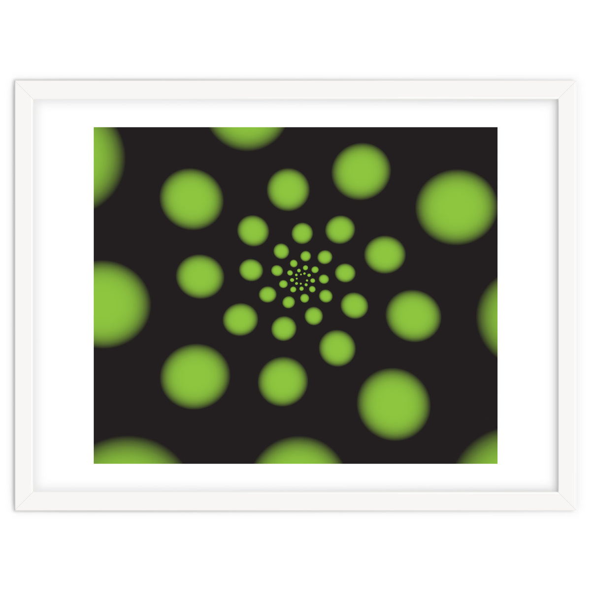 Green Spiral Dots