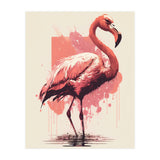 Flamingo Painting (Print Only) thumbnail