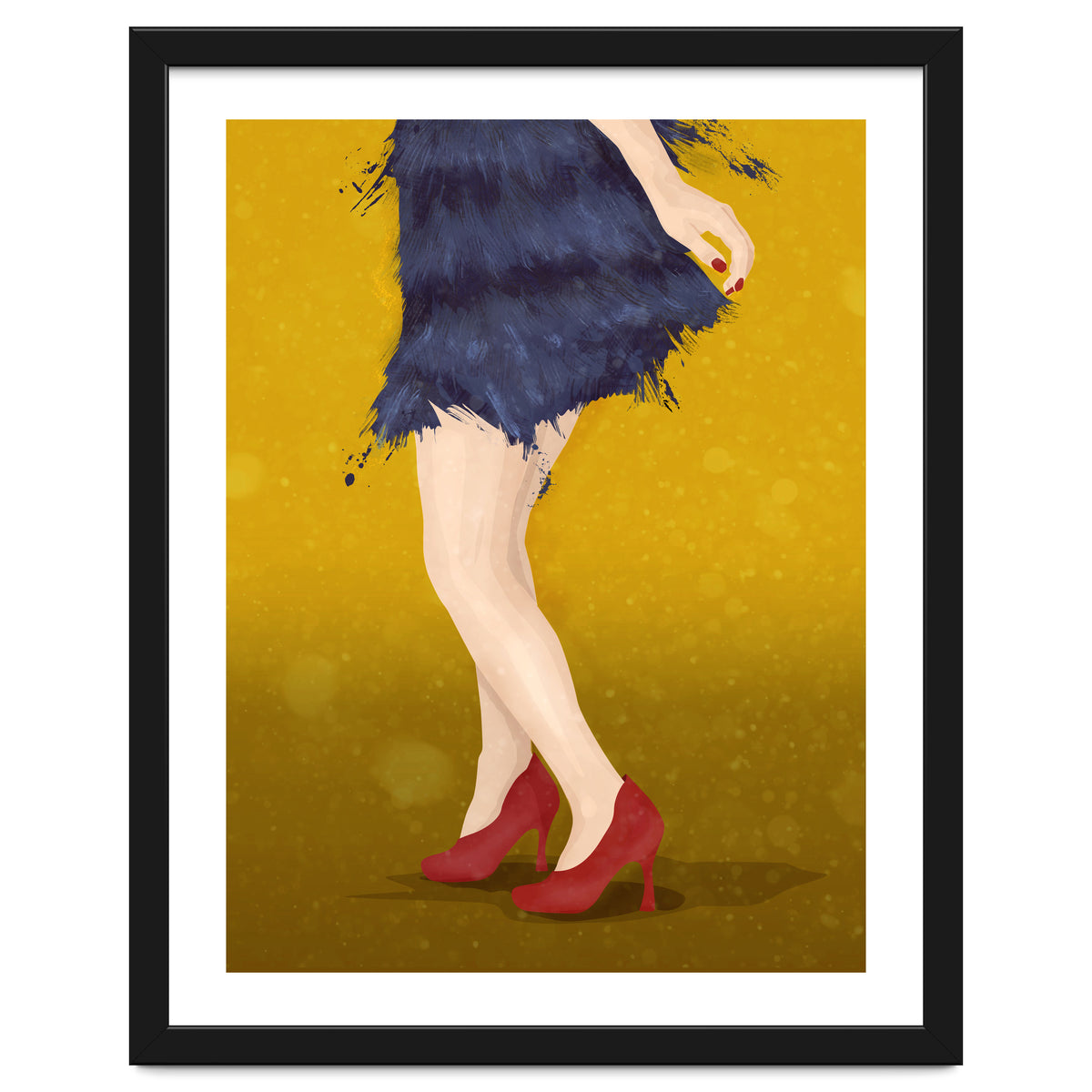 Flapper with red shoes