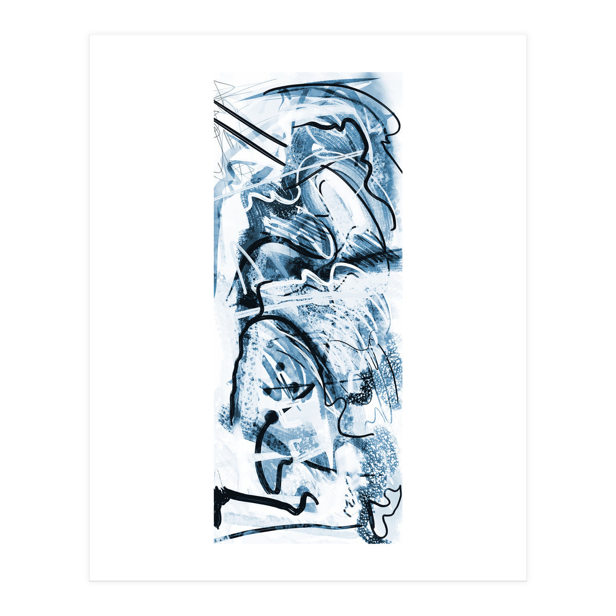 Azul Em Traços (Print Only)