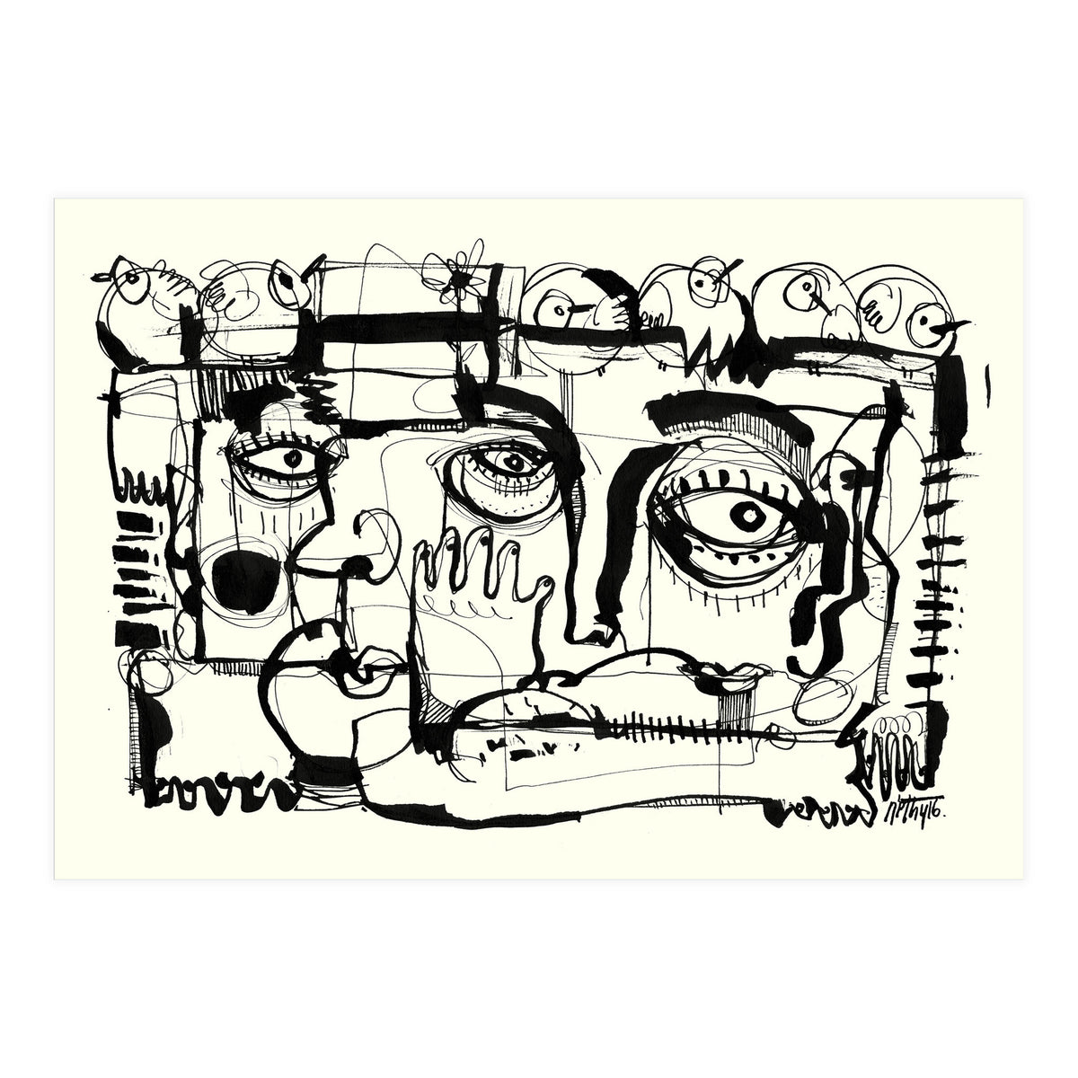 Birds on a Wire (Print Only)