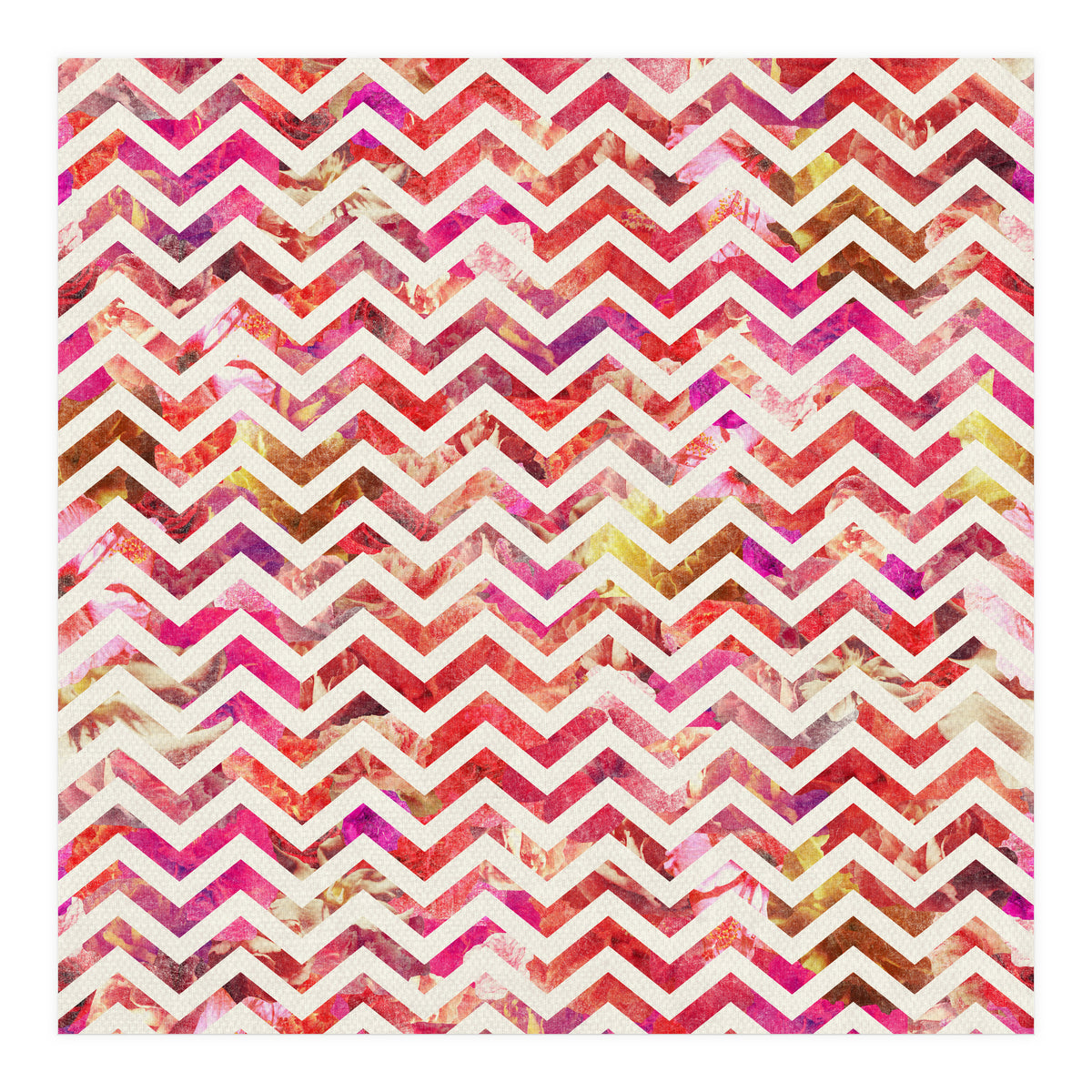Floral Chevron (Print Only)