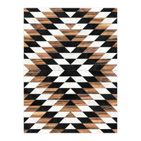 Urban Tribal Pattern No.13 - Aztec - Concrete and Wood (Print Only)