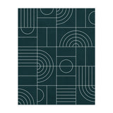 My Favorite Geometric Patterns No.26 - Green Tinted Navy Blue (Print Only) thumbnail
