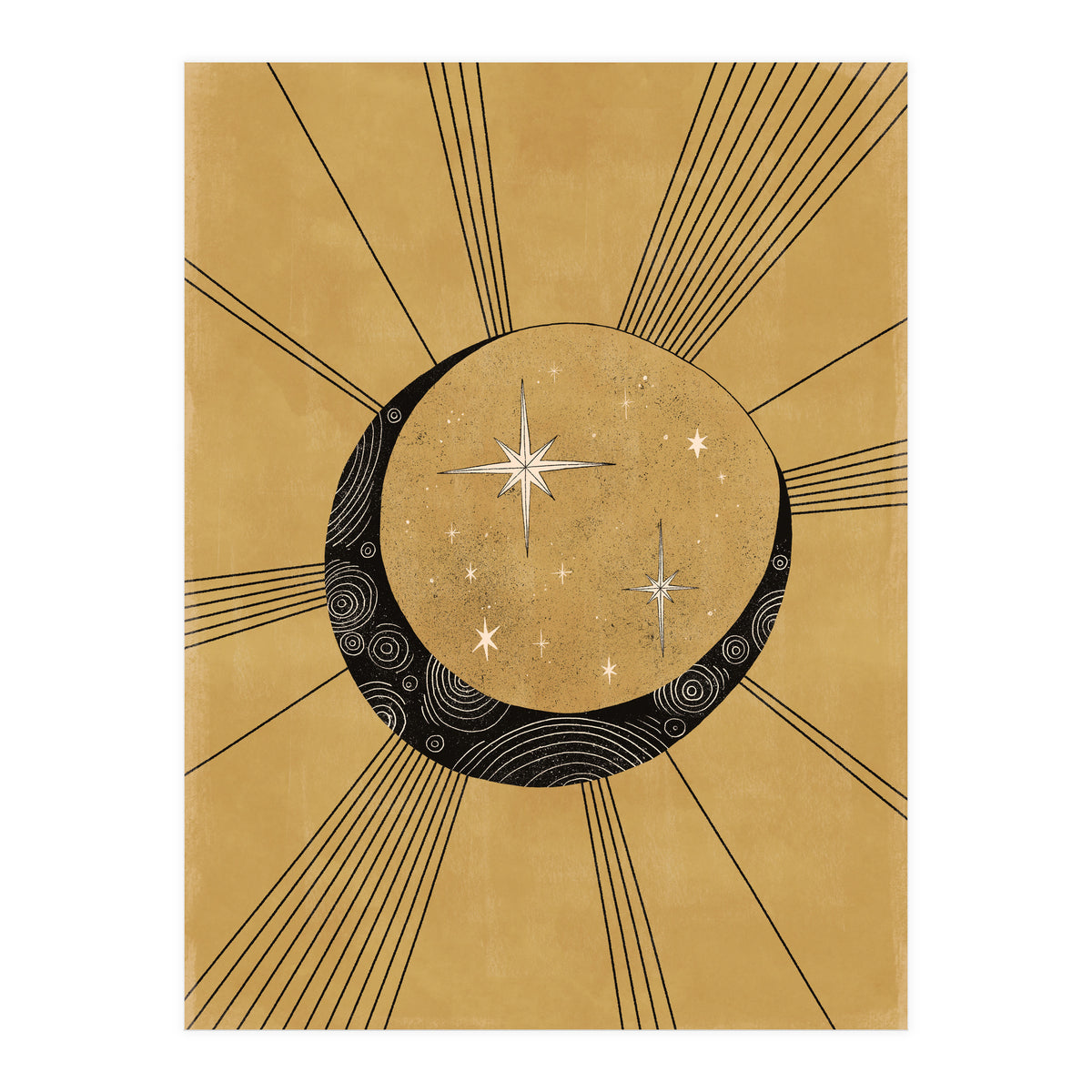 Moon With Runes (Print Only)