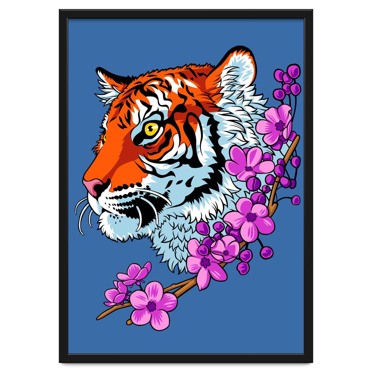 Tiger Flower tattoo