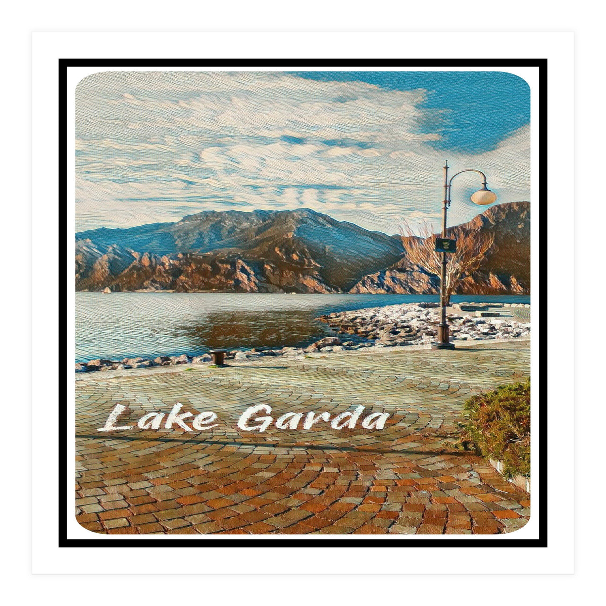 Calm Day On Lake Garda (Print Only)