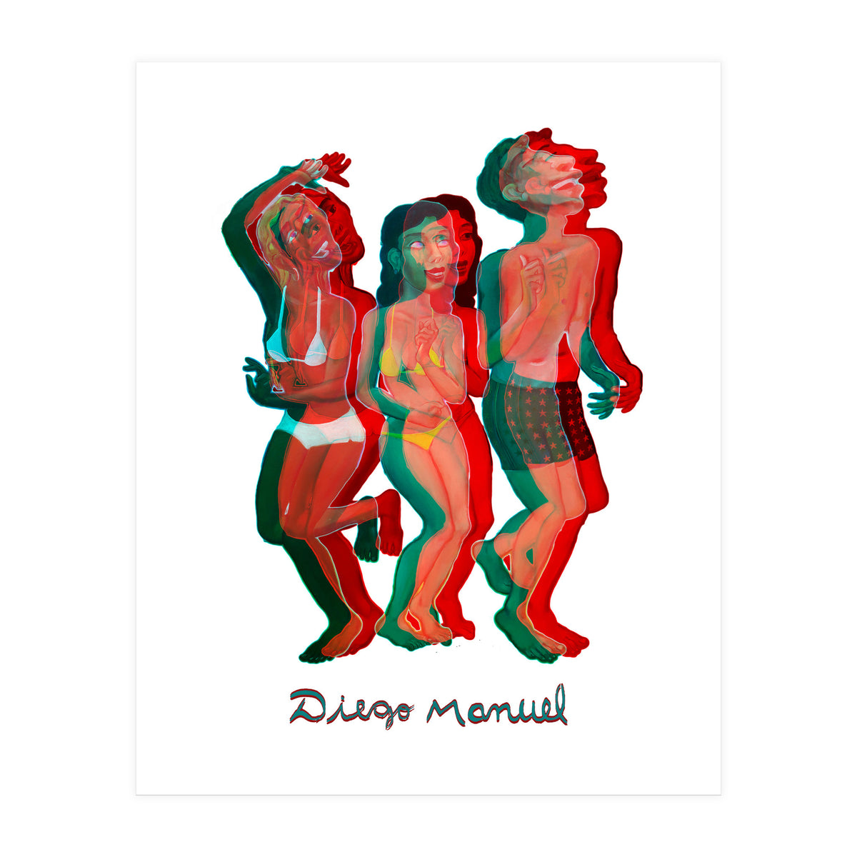 Bailando En La Playa 9 2 (Print Only)