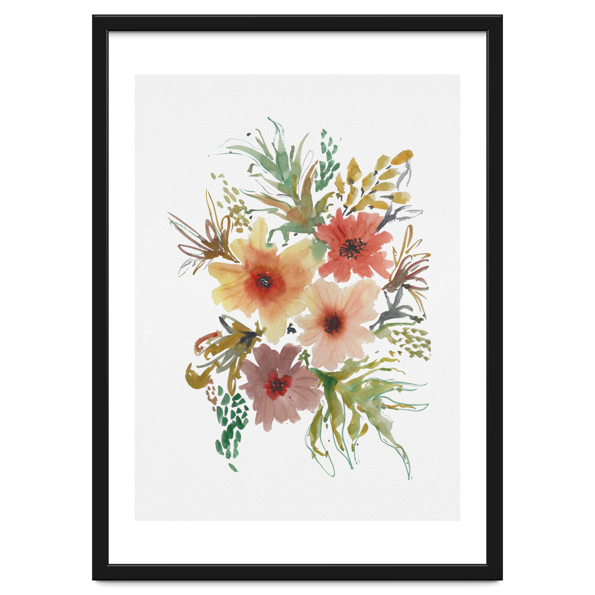Watercolor blooms