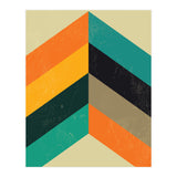 Mid Century Chevron Retro Pop Art (Print Only) thumbnail