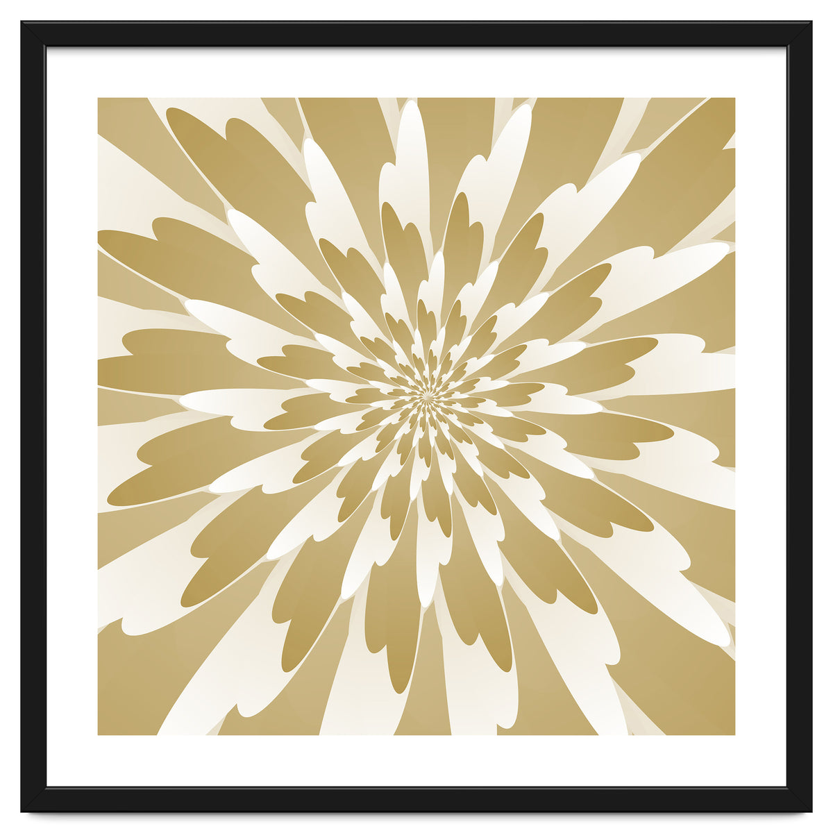 Spiral Flower Design Art