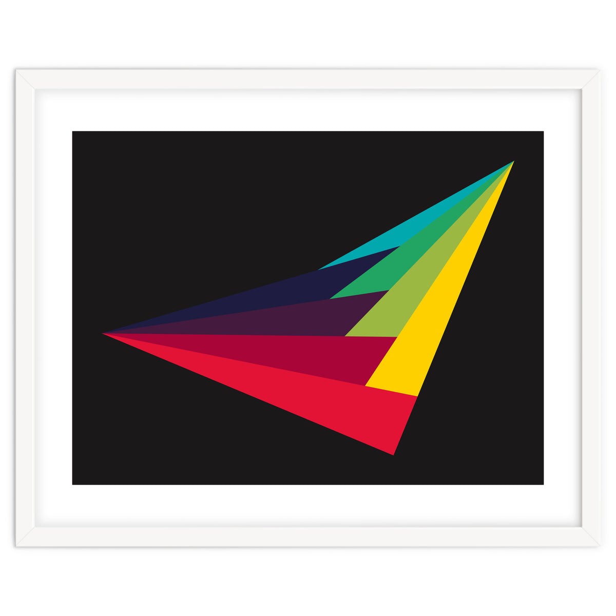 Geometric Shapes No. 40 - rainbow