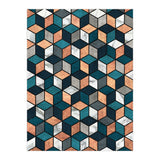 Copper, Marble and Concrete Cubes with Blue (Print Only) thumbnail