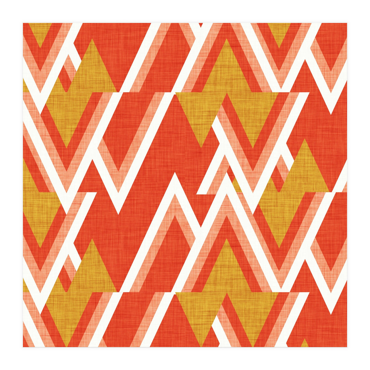 New Mid Mod Woods Red  (Print Only)