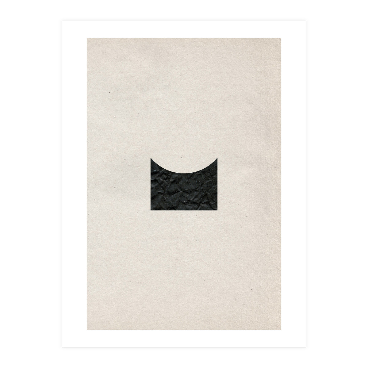 Cut black shape on grey (Print Only)