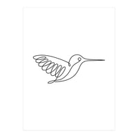 One Line Art Hummingbird (Print Only)