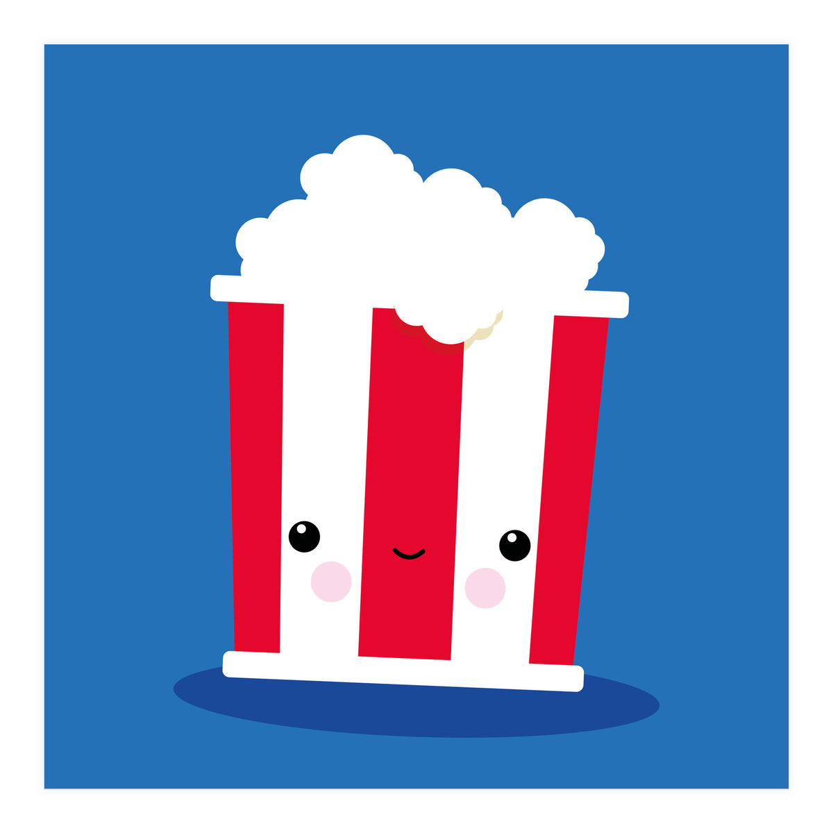 Chill Out Kawaii Popcorn (Print Only)
