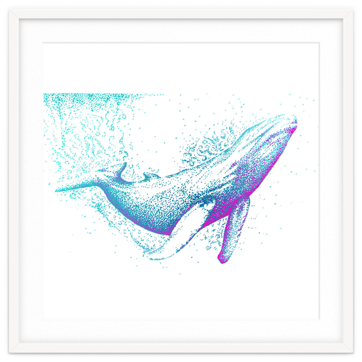Diving Blue Whale