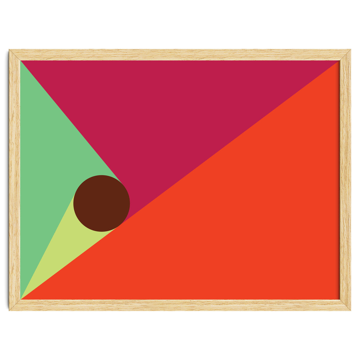 Geometric Shapes No. 25 - orange, mint & purple