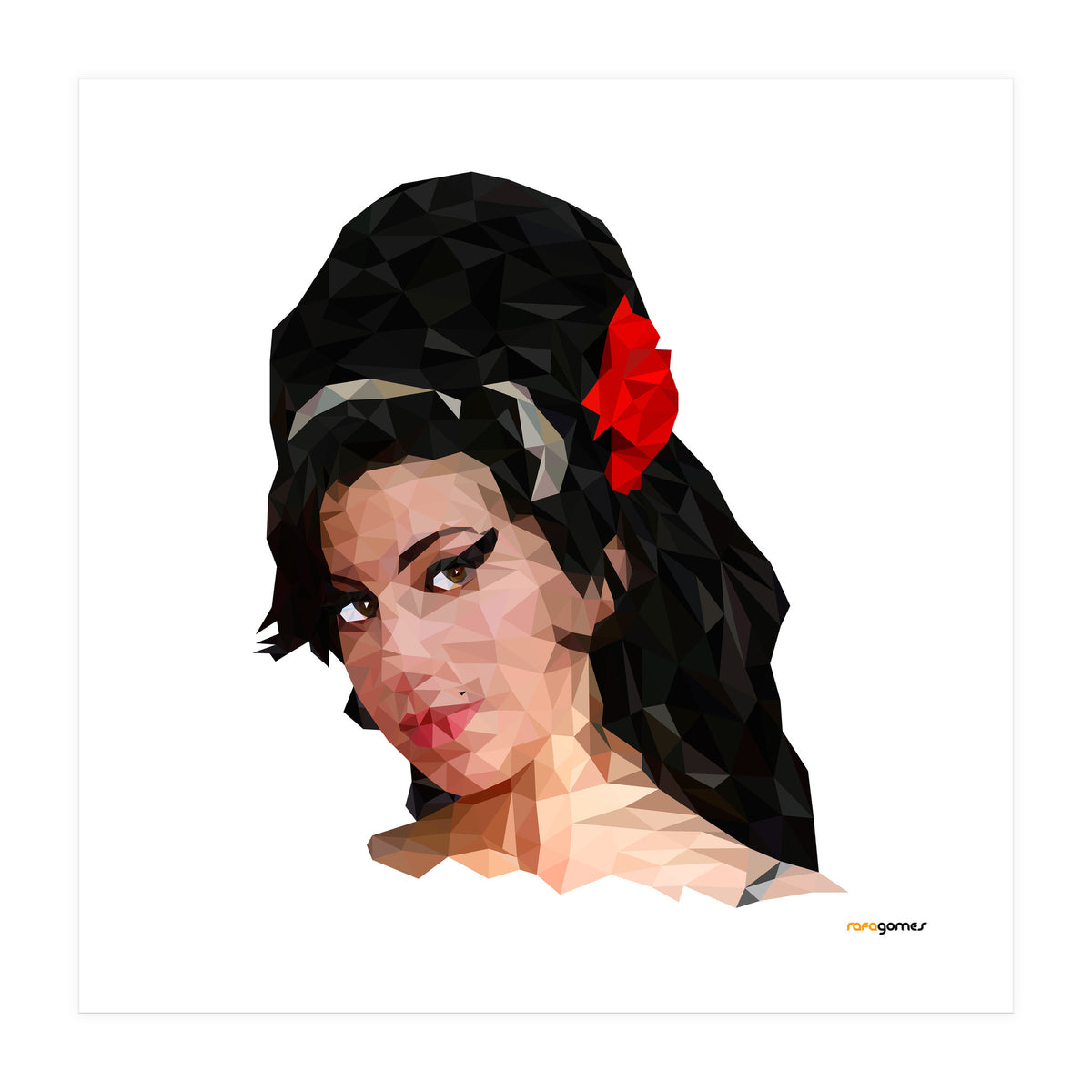Amy Low Poly (Print Only)