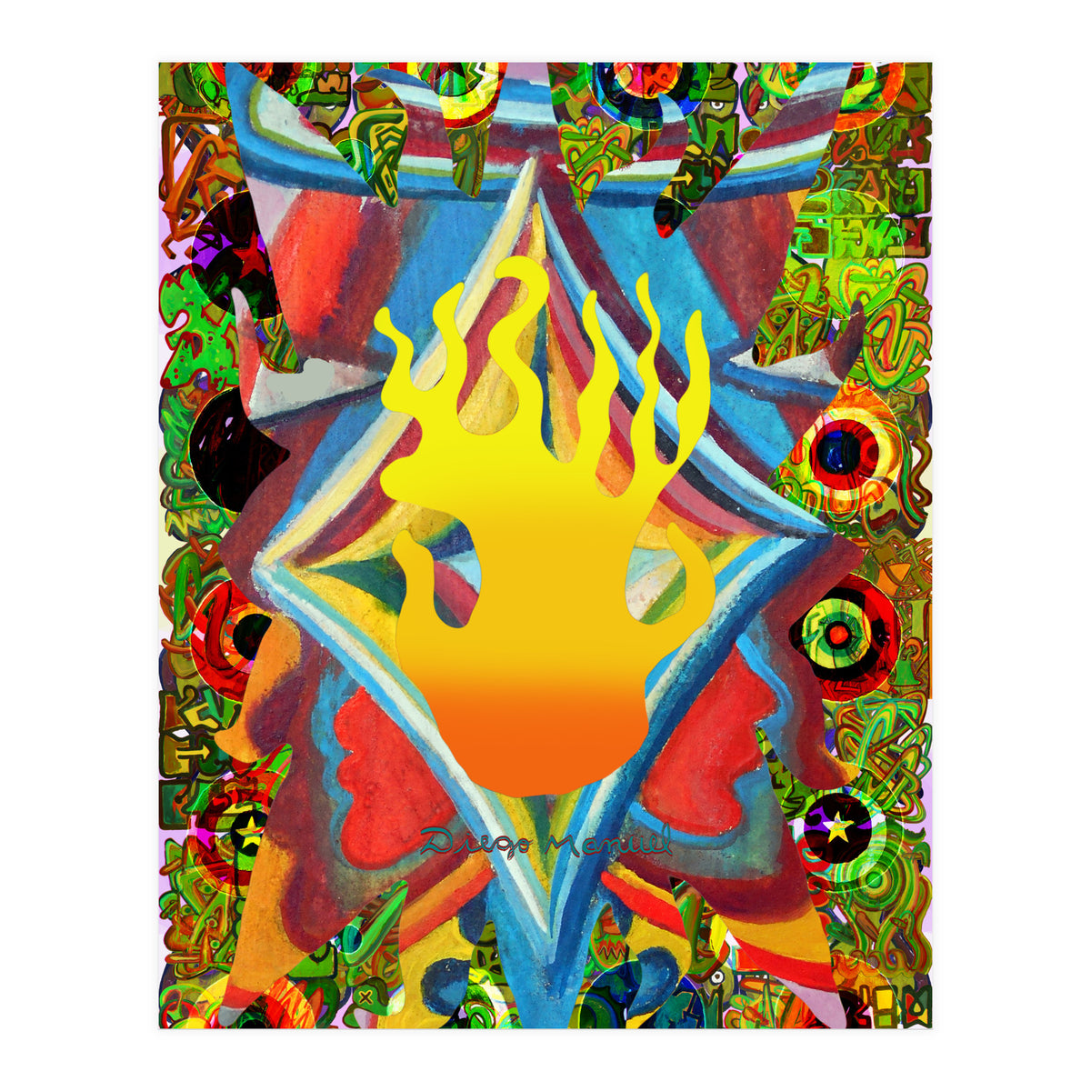 Fuego Y Graffiti 13 (Print Only)