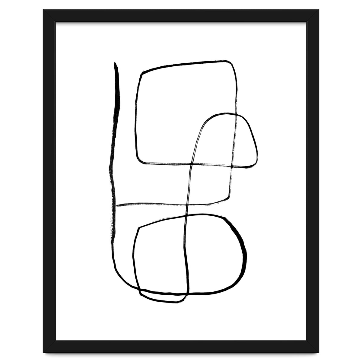 Mid-Century Line Art Print #3