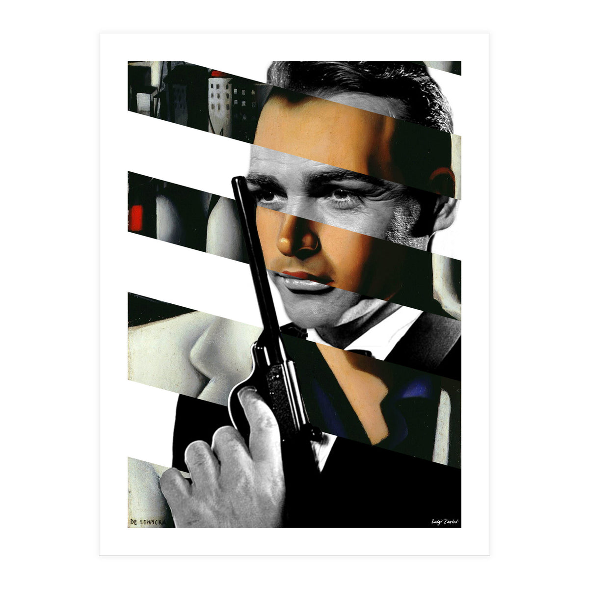 Tamara De Lempicka's Portrait Of Count Vettor Marcello & Sean Connery In James Bond With (Print Only)