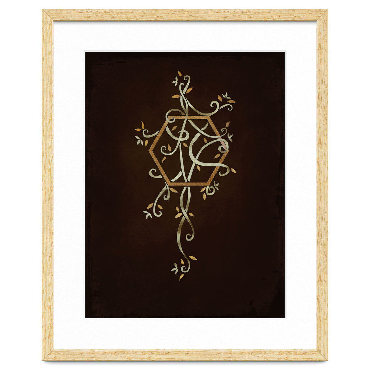 Flowering golden hexagon