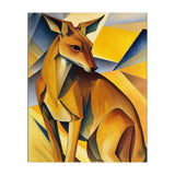 Kangaroo Abstract Oil Painting (Print Only) thumbnail