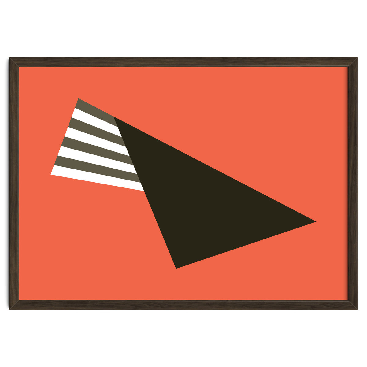 Geometric Shapes No. 75 - pink & stripes