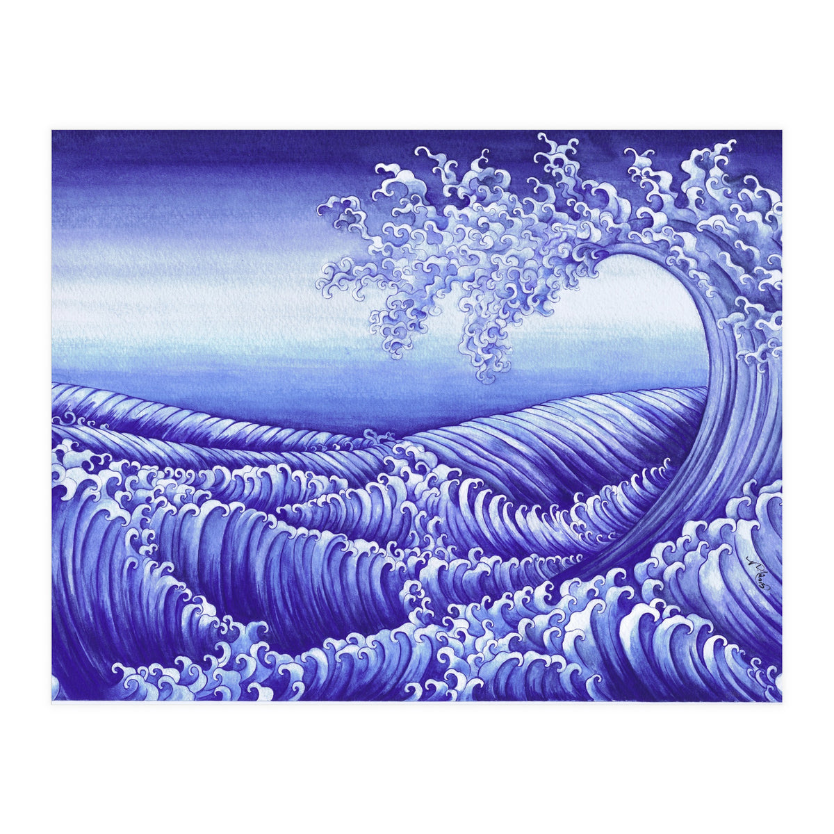 Turbulent Water Triptych part 3 (Print Only)