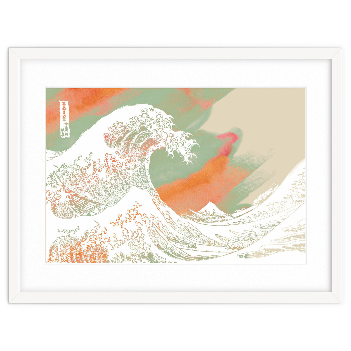 Calm into Great Wave Paint  I