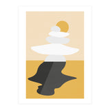 Abstract Cairn - Golden Desert (Print Only) thumbnail