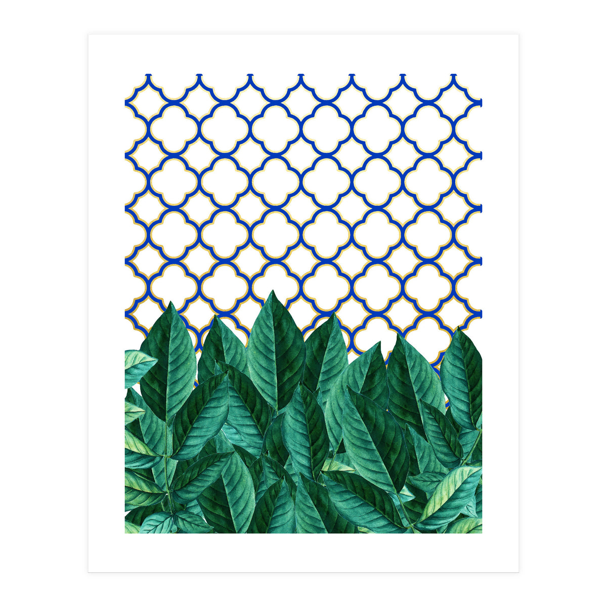 Leaves And Tiles (Print Only)