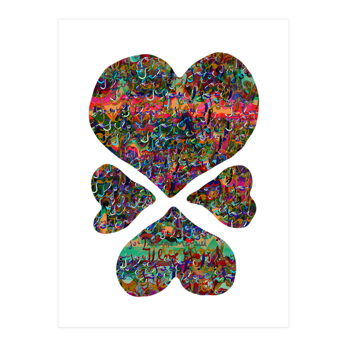 4 Corazones 3  (Print Only)