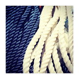 Blue and white fishing rope (Print Only) thumbnail